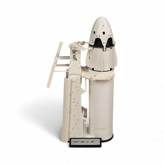 Falcon 9 & Crew Dragon with Transport Erector– 10.5” Display Model