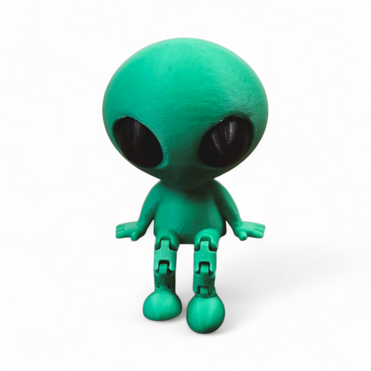Mini Alien Figurine – Articulated Desk Buddy
